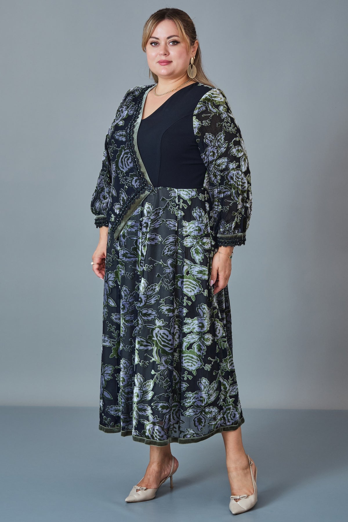 Gumanize - Plus Size Dress (GMZ2026-75-6358) - 8690200255748