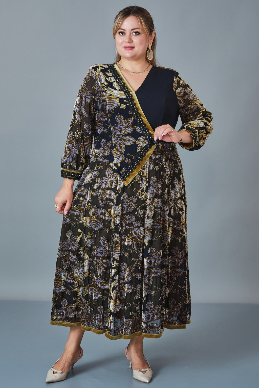 Gumanize - Plus Size Dress (GMZ2026-75-6358) - 8690200255755