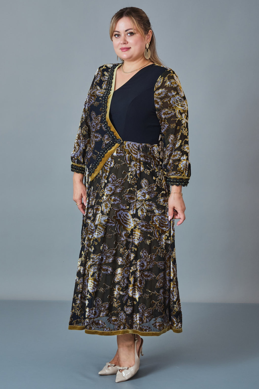 Gumanize - Plus Size Dress (GMZ2026-75-6358) - 8690200255755