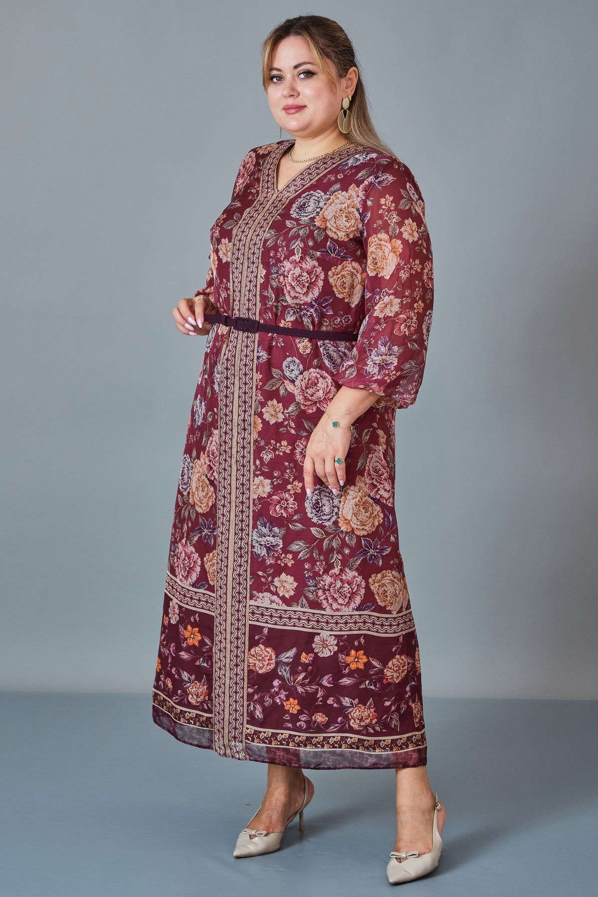 Gumanize - Extended Plus Size Dress (GMZ2027-287-8531) - 8690200255786