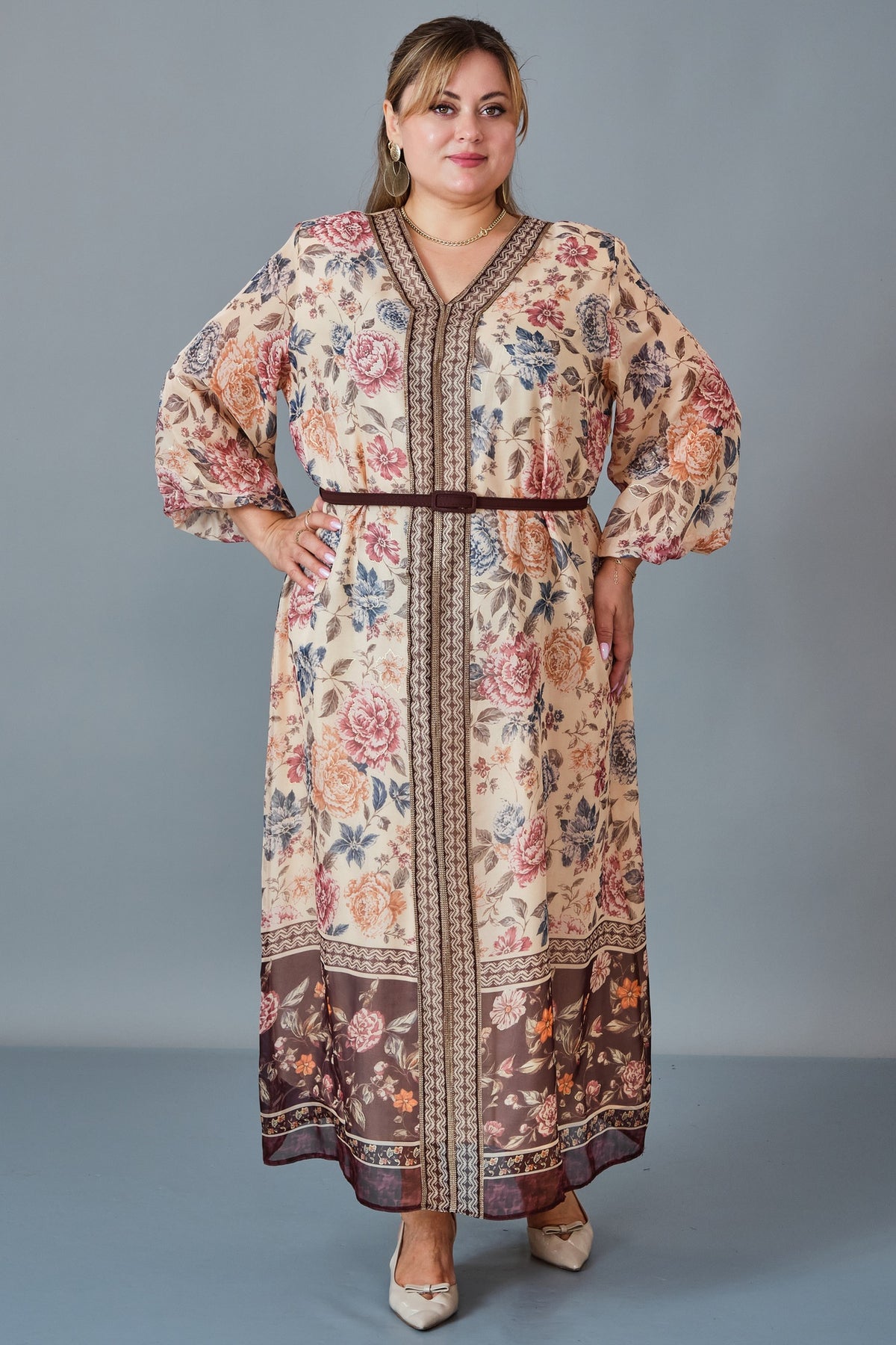 Gumanize - Extended Plus Size Dress (GMZ2027-287-8531) - 8690200255816