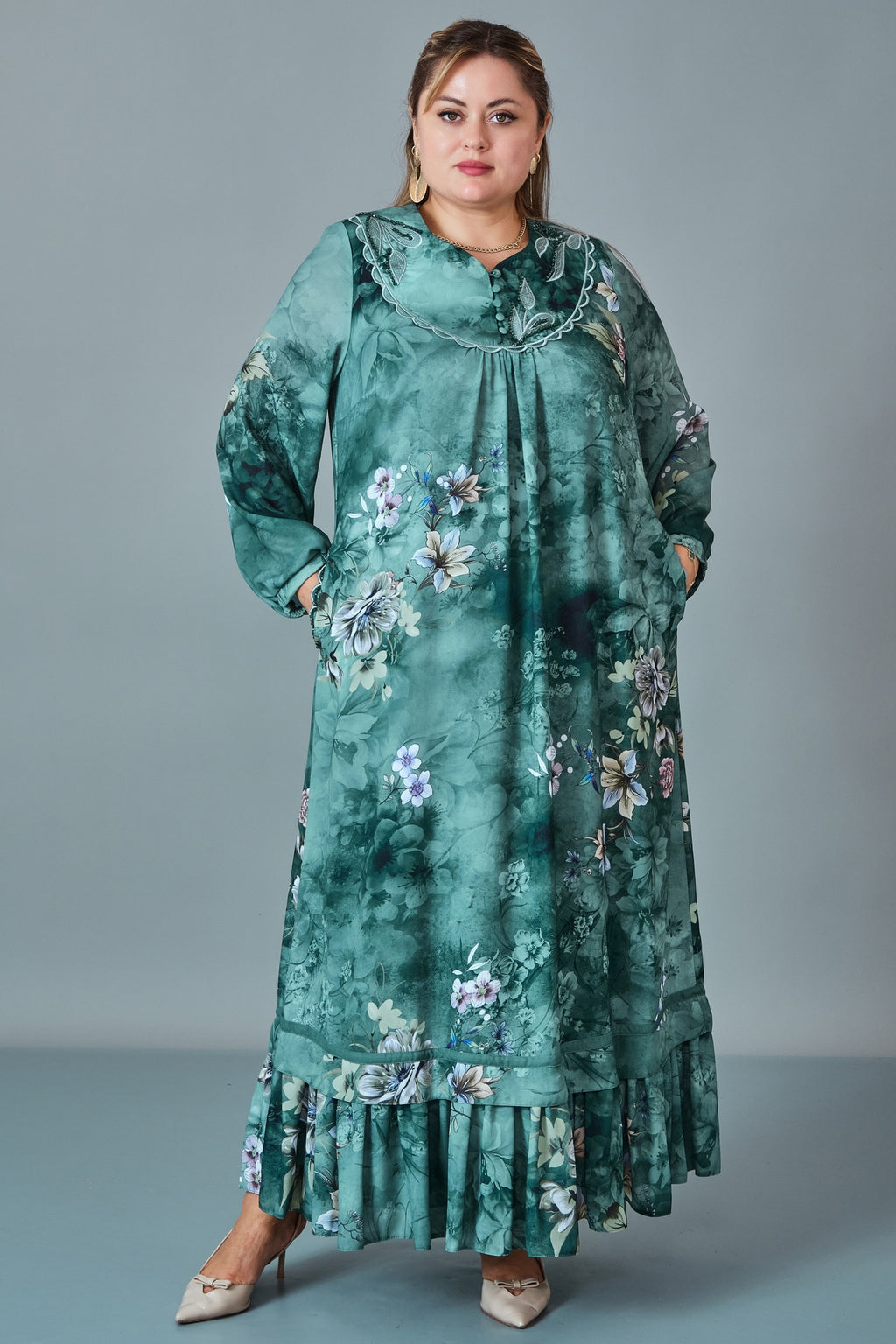 Gumanize - Plus Size Dress (GMZ2027-335-8517) - 8690200255830