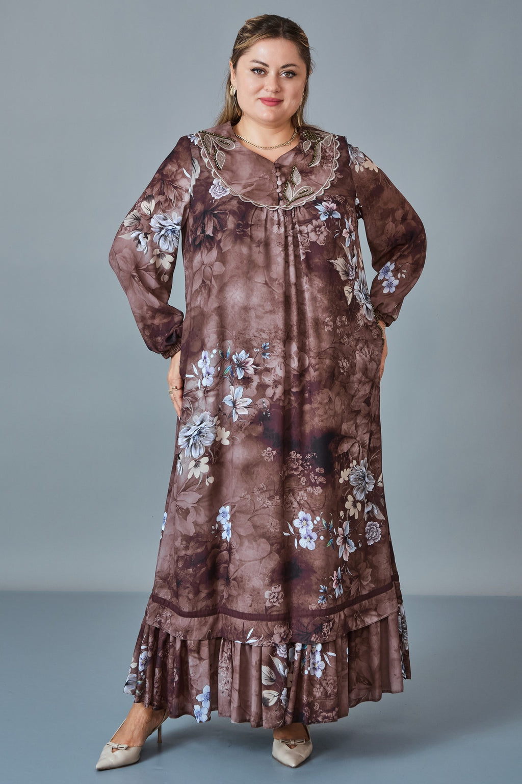 Gumanize - Extended Plus Size Dress (GMZ2027-64-8517) - 8690200255885