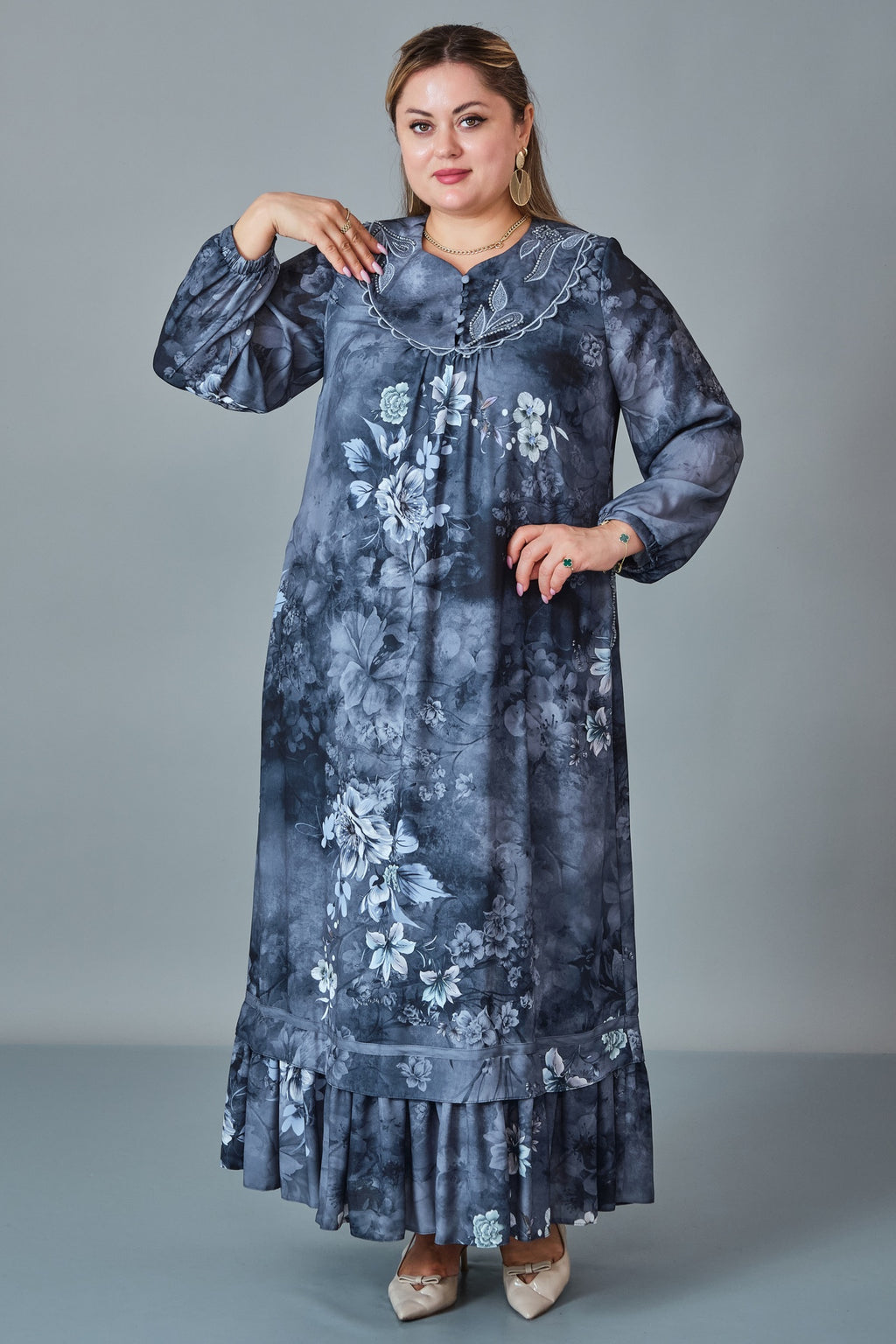 Gumanize - Extended Plus Size Dress (GMZ2027-64-8517) - 8690200255892
