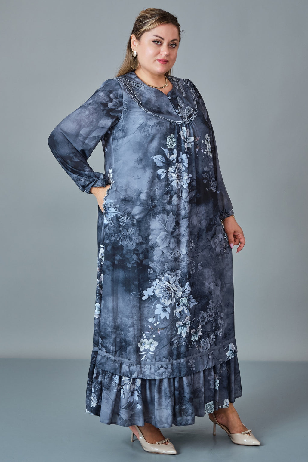 Gumanize - Extended Plus Size Dress (GMZ2027-64-8517) - 8690200255892