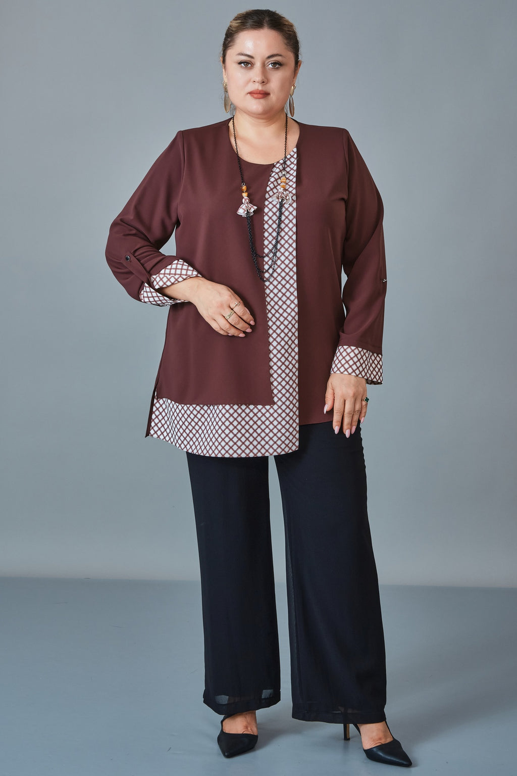 Kifayet - Plus Size Tunic (KFT27K18804) - 8690200255953