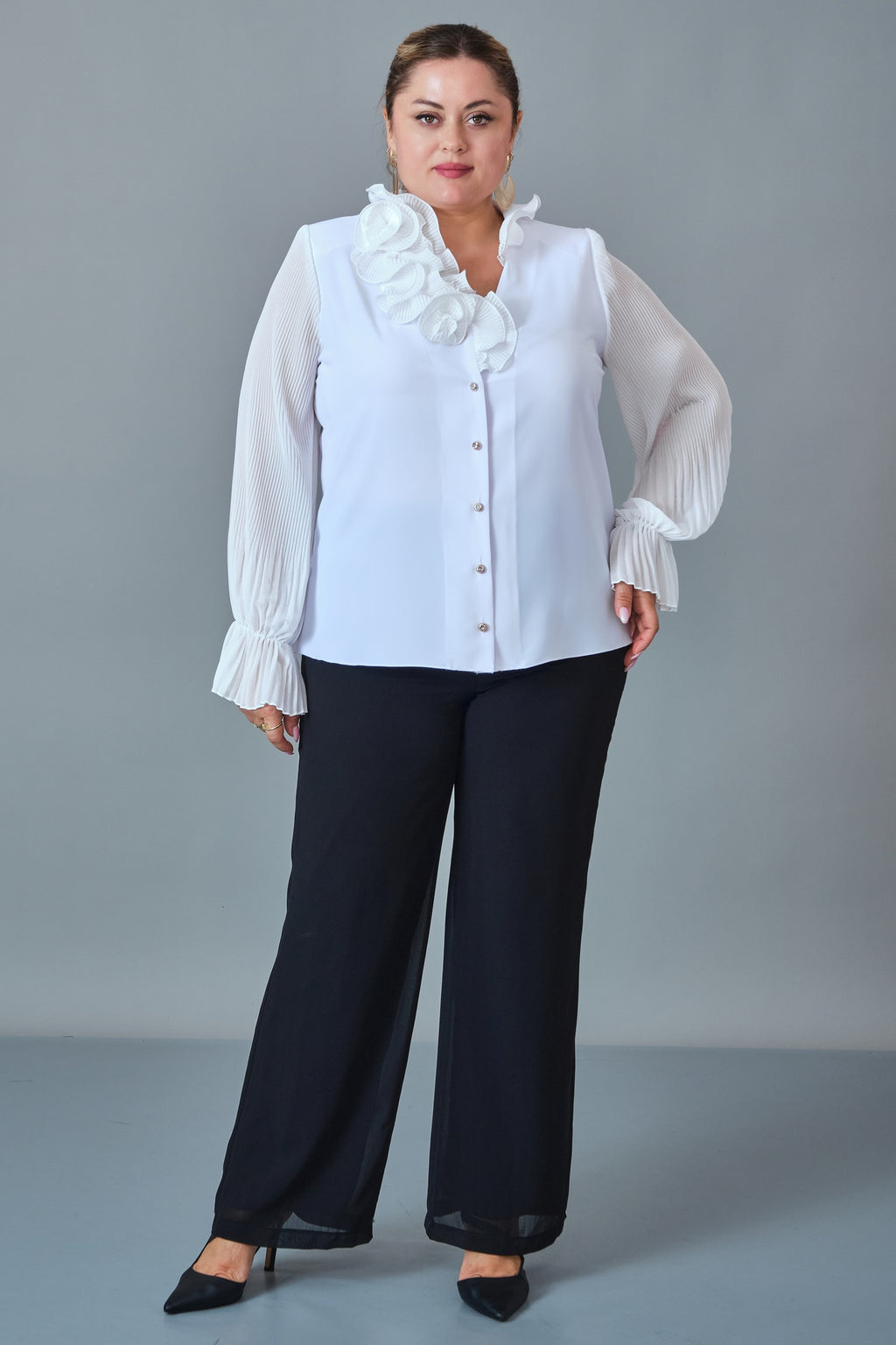 Kifayet - Plus Size Shirt (KFT27K18810) - 8690200255984