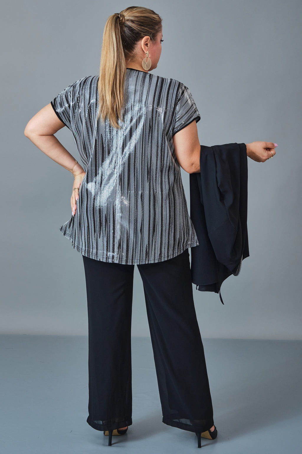 Kifayet - Extended Plus Size Suit (KFT27K23809-2) - 8690200256011