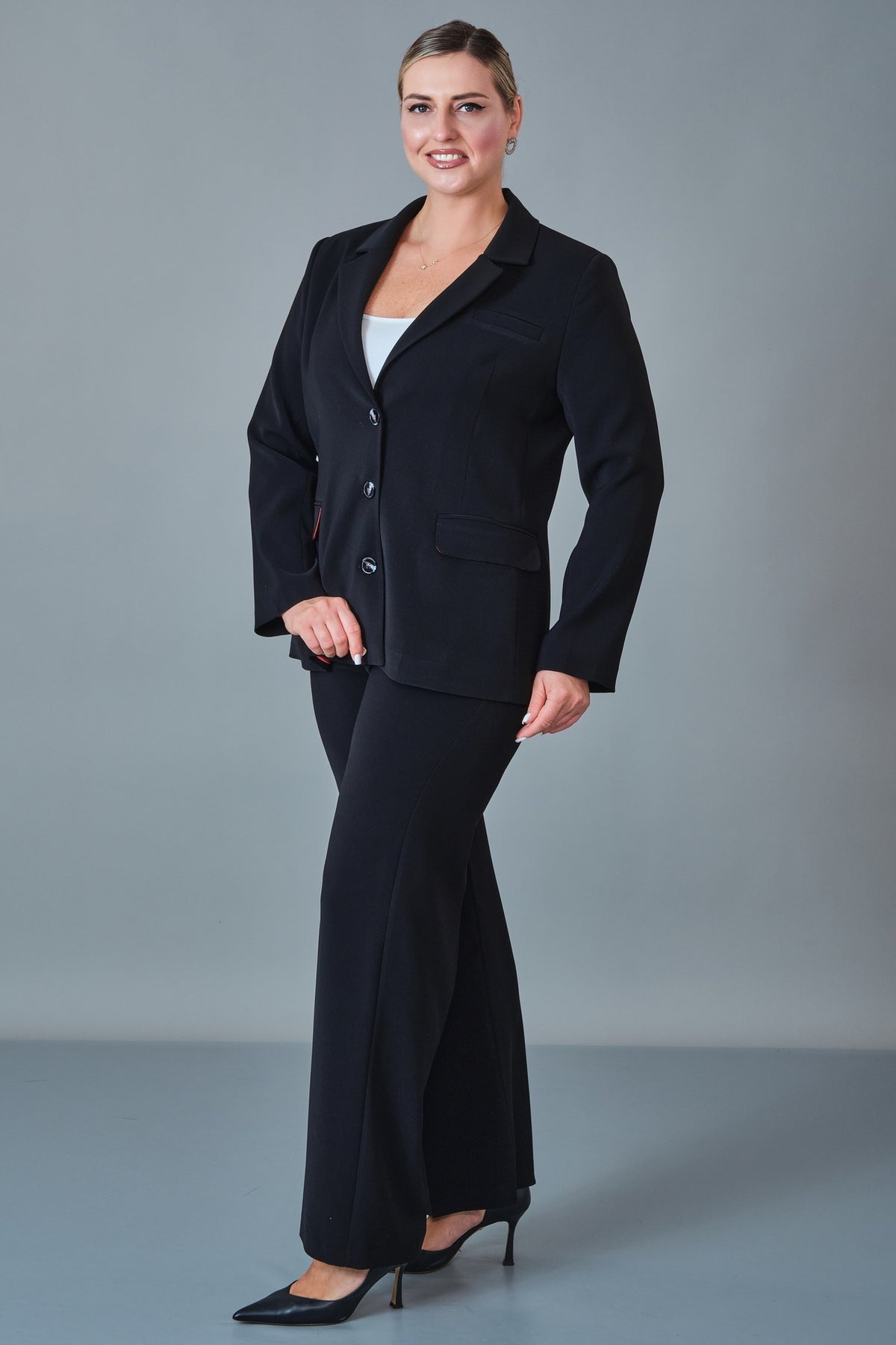 Salkim - Plus Size Suit (SAL27K66527BB) - 8690200256097