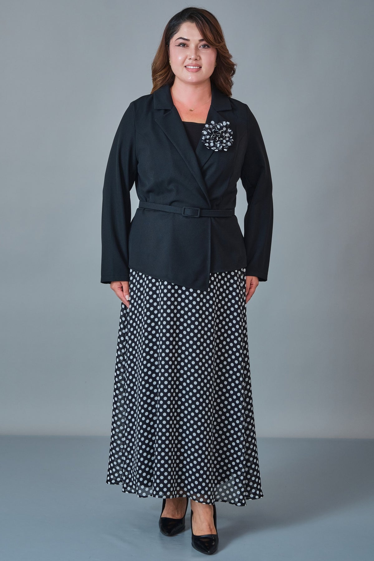 Dress Port - Plus Size Suit (DSP27K3683) - 8690200256370