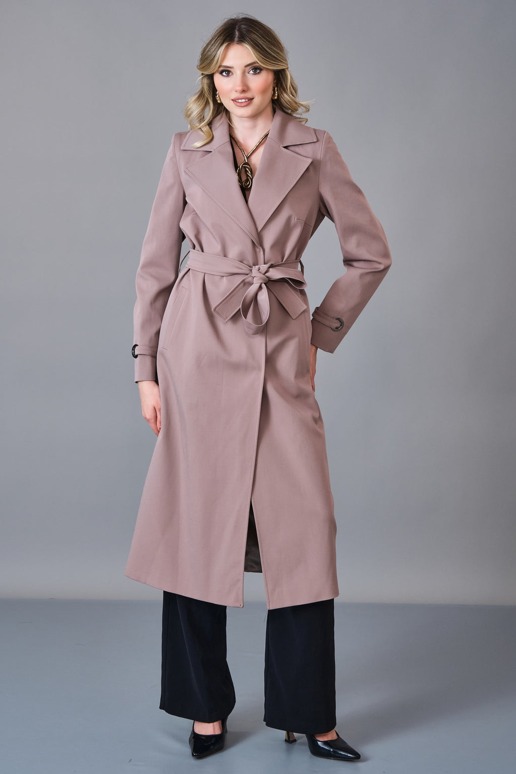 Renata - Regular Size Trench Coat (REN27KP3306) - 8690200256738
