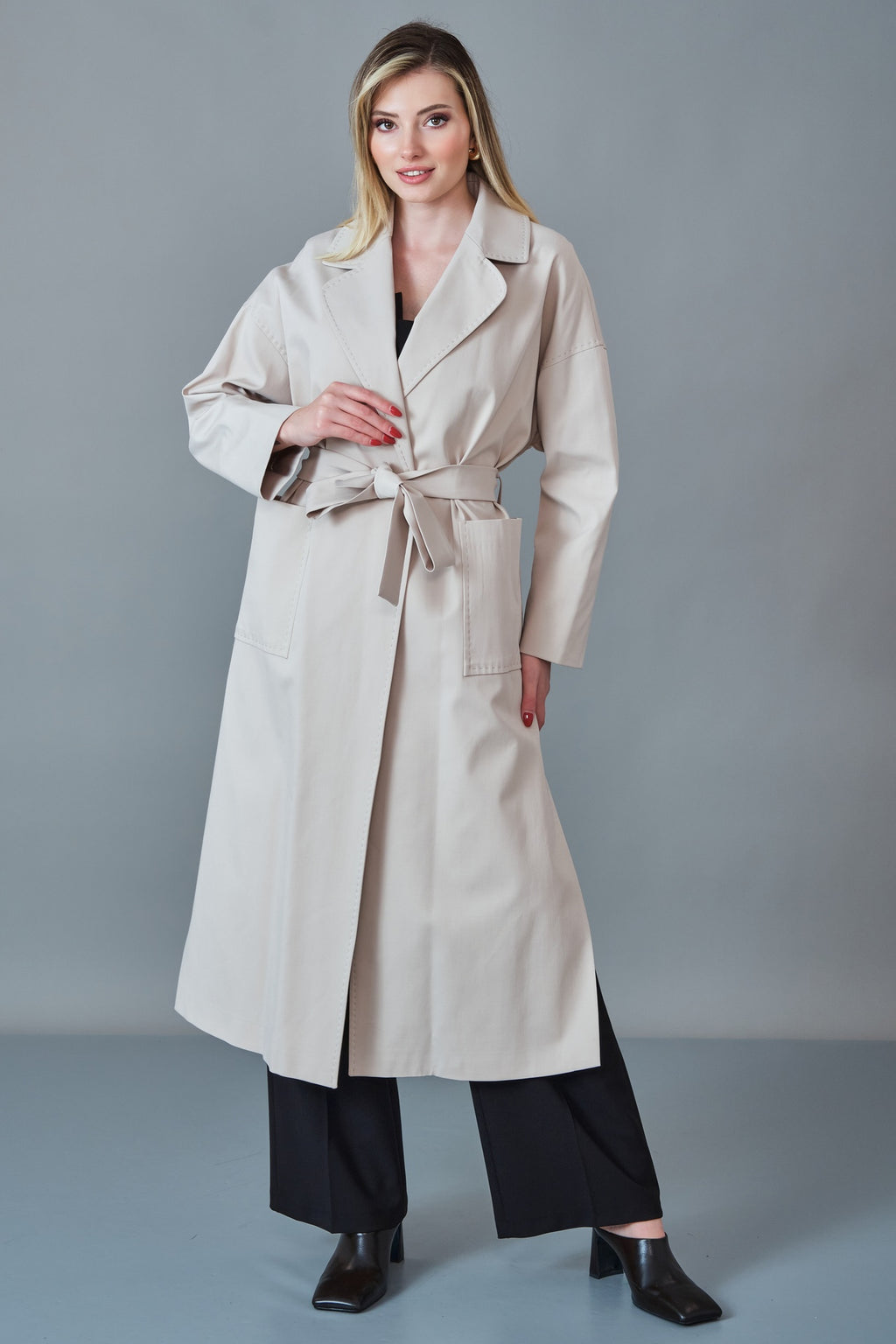 Renata - Regular Size Trench Coat (REN27KP115) - 8690200256837