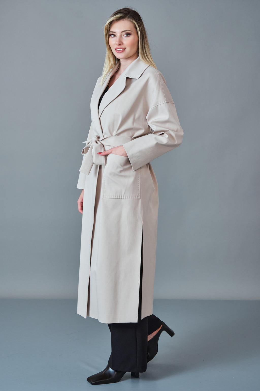 Renata - Regular Size Trench Coat (REN27KP115) - 8690200256837