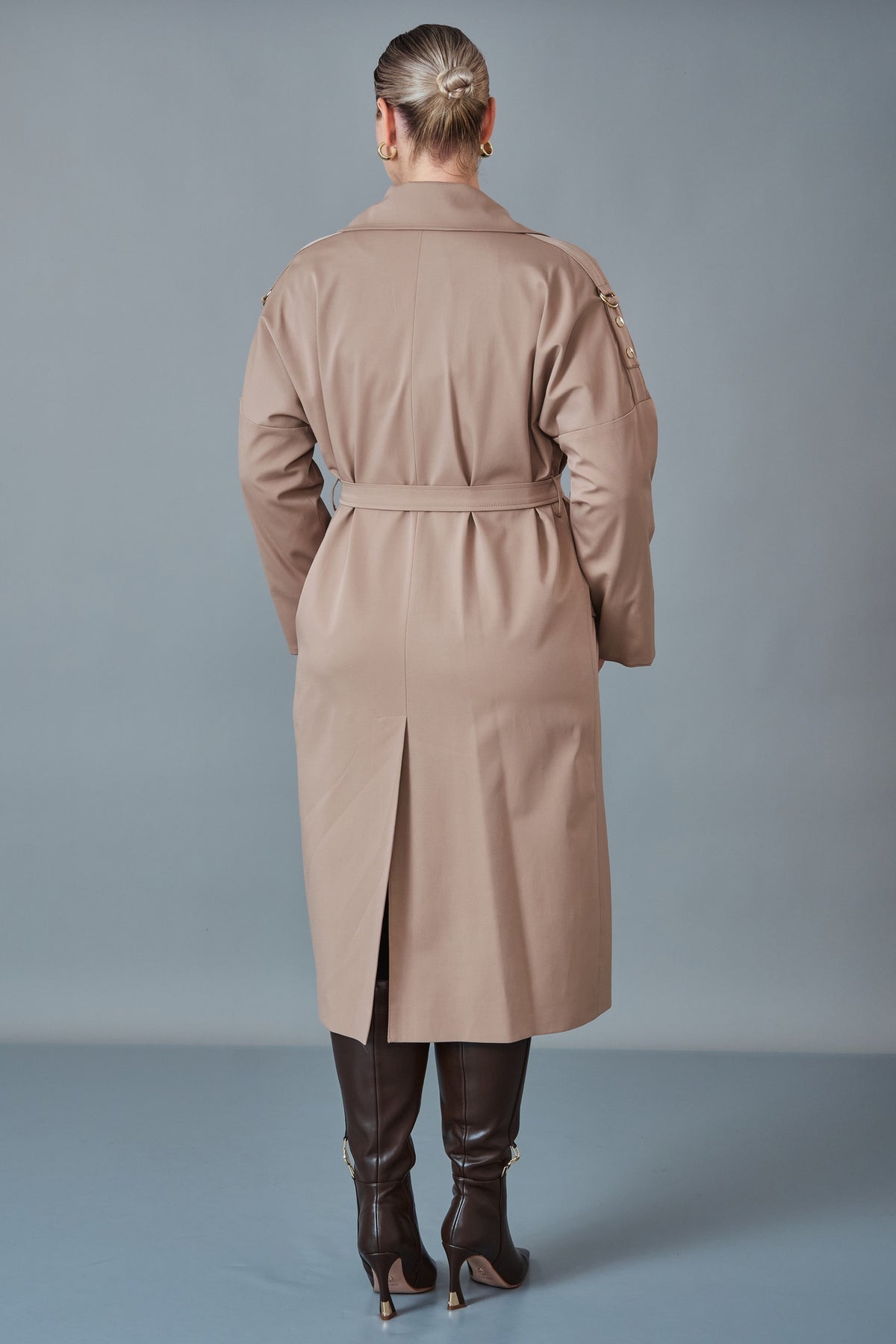 Renata - Plus Size Trench Coat (REN27KP3700.0)