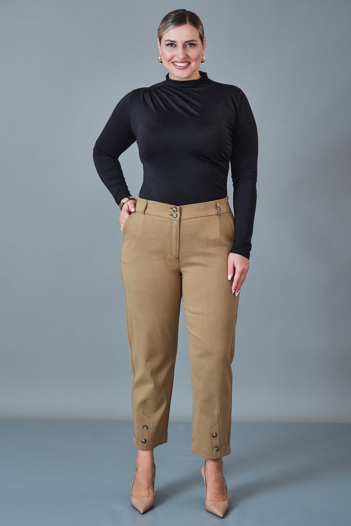 Elitline - Plus Size Trousers (ELT27K1-60-4121)