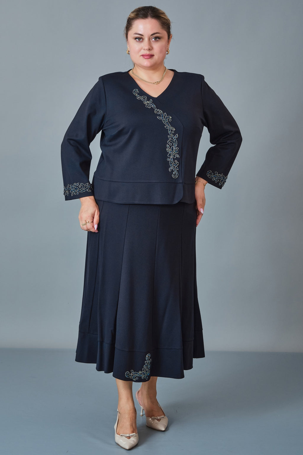 Gumanize - Plus Size Suit (GMZTK357-7778) - 8690200257261