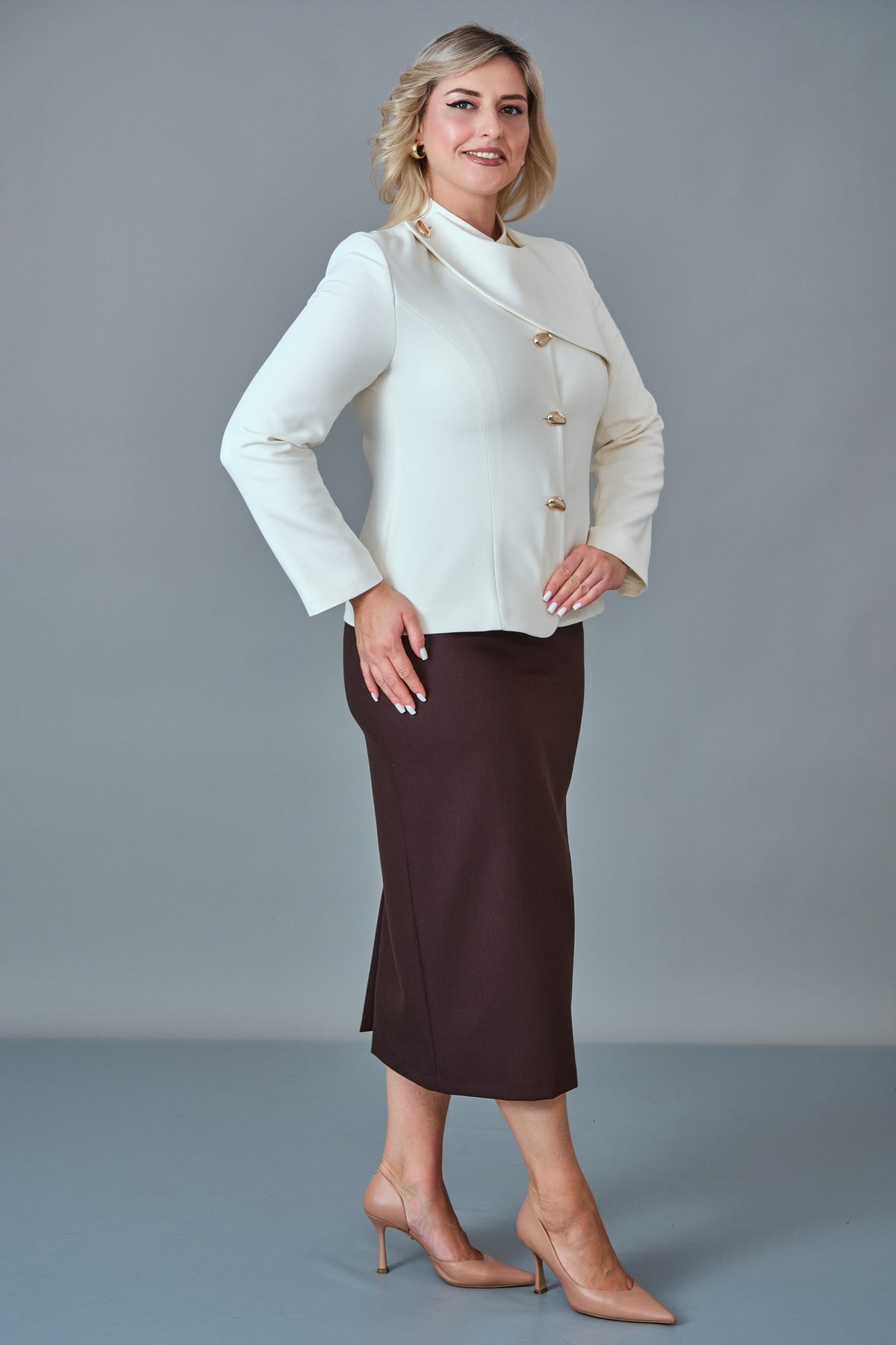 Dayi - Plus Size Suit (BDY27K44431-31599-576) - 8690200257353