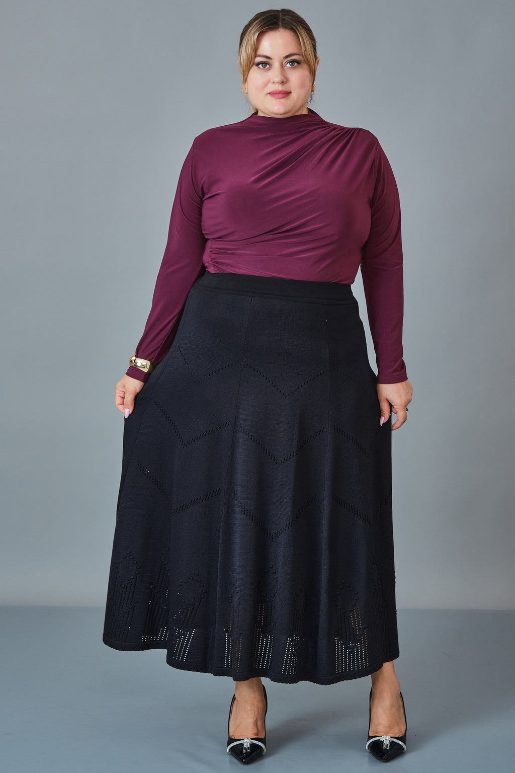 Desender - Plus Size Skirt (DES27K5557)