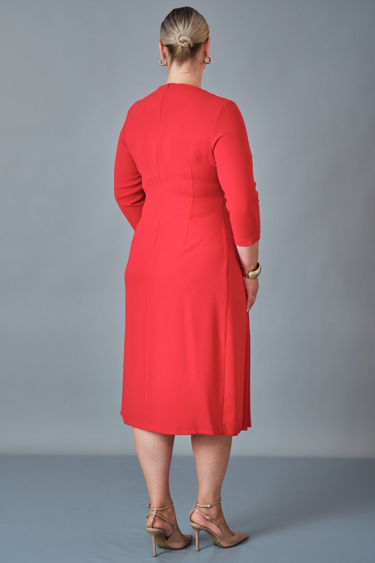Laluce - Plus Size Dress (L2.K27.ELB.2E714) - 8690200257834