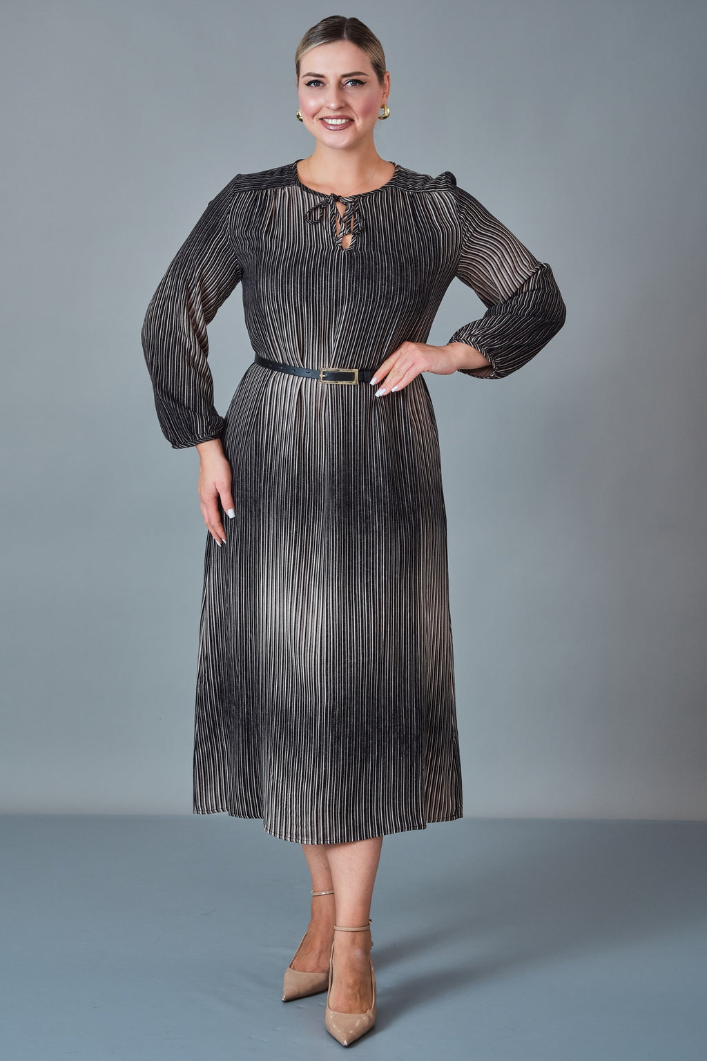 Revaro - Plus Size Dress (REV27KBS-2726) - 8690200258046