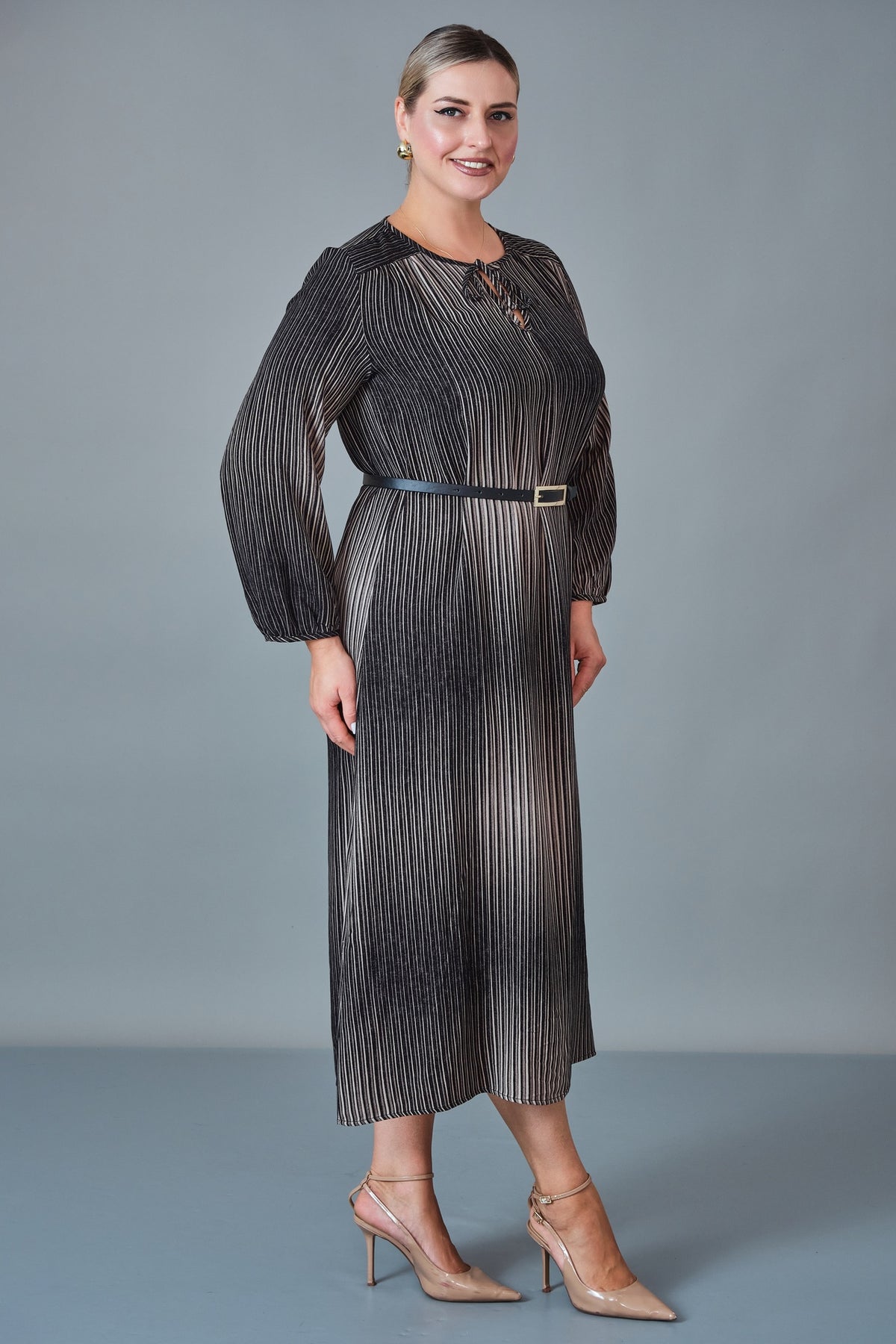 Revaro - Plus Size Dress (REV27KBS-2726) - 8690200258046
