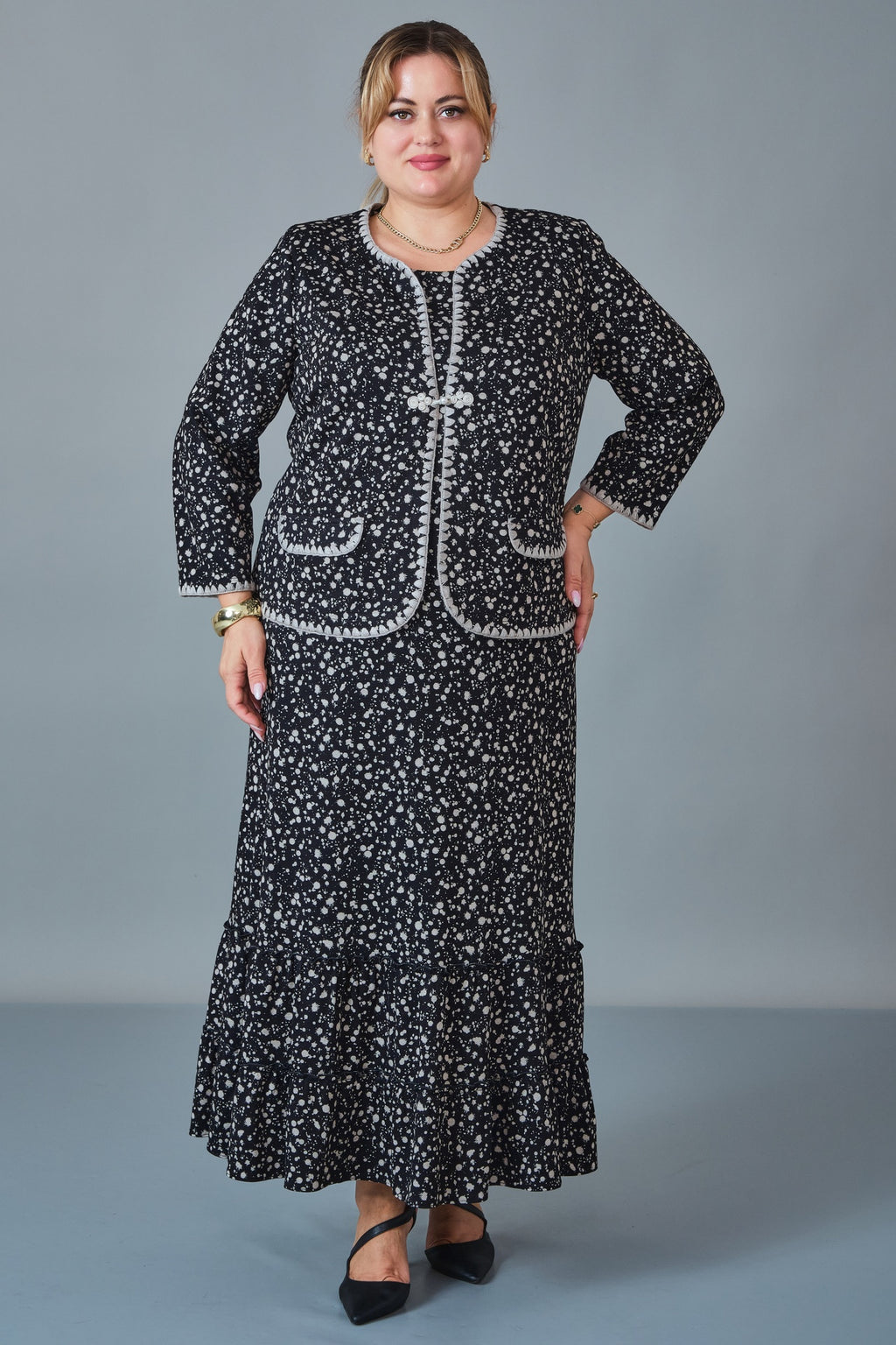 Gumanize - Plus Size Dress (GMZ2027-22-8496) - 8690200258077