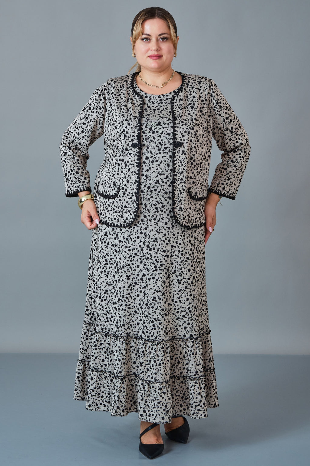 Gumanize - Plus Size Dress (GMZ2027-22-8496) - 8690200258084