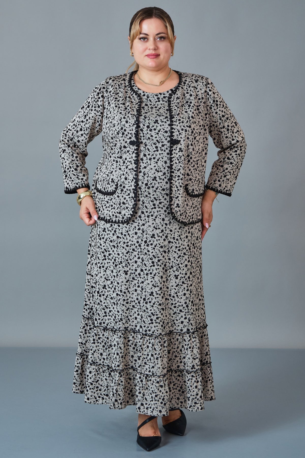 Gumanize - Plus Size Dress (GMZ2027-22-8496) - 8690200258084