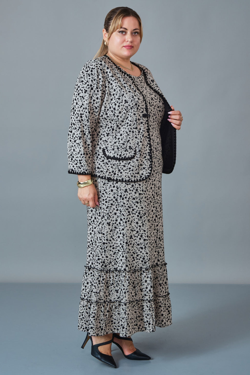 Gumanize - Plus Size Dress (GMZ2027-22-8496) - 8690200258084