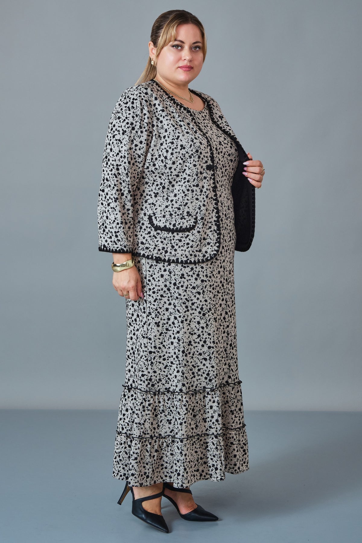 Gumanize - Plus Size Dress (GMZ2027-22-8496) - 8690200258084