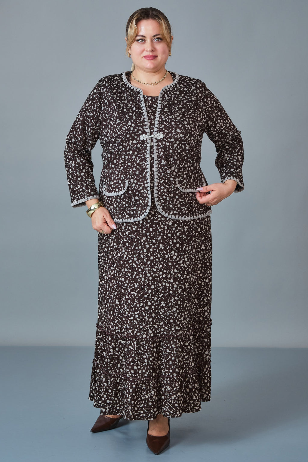 Gumanize - Plus Size Dress (GMZ2027-22-8496) - 8690200258091
