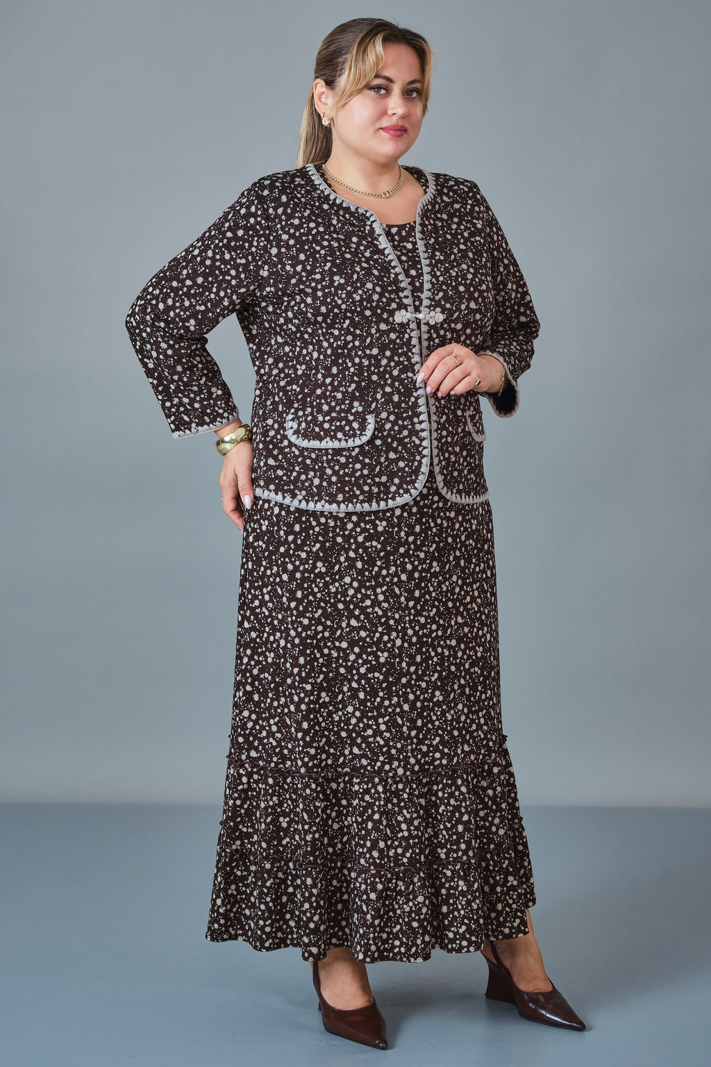 Gumanize - Plus Size Dress (GMZ2027-22-8496) - 8690200258091