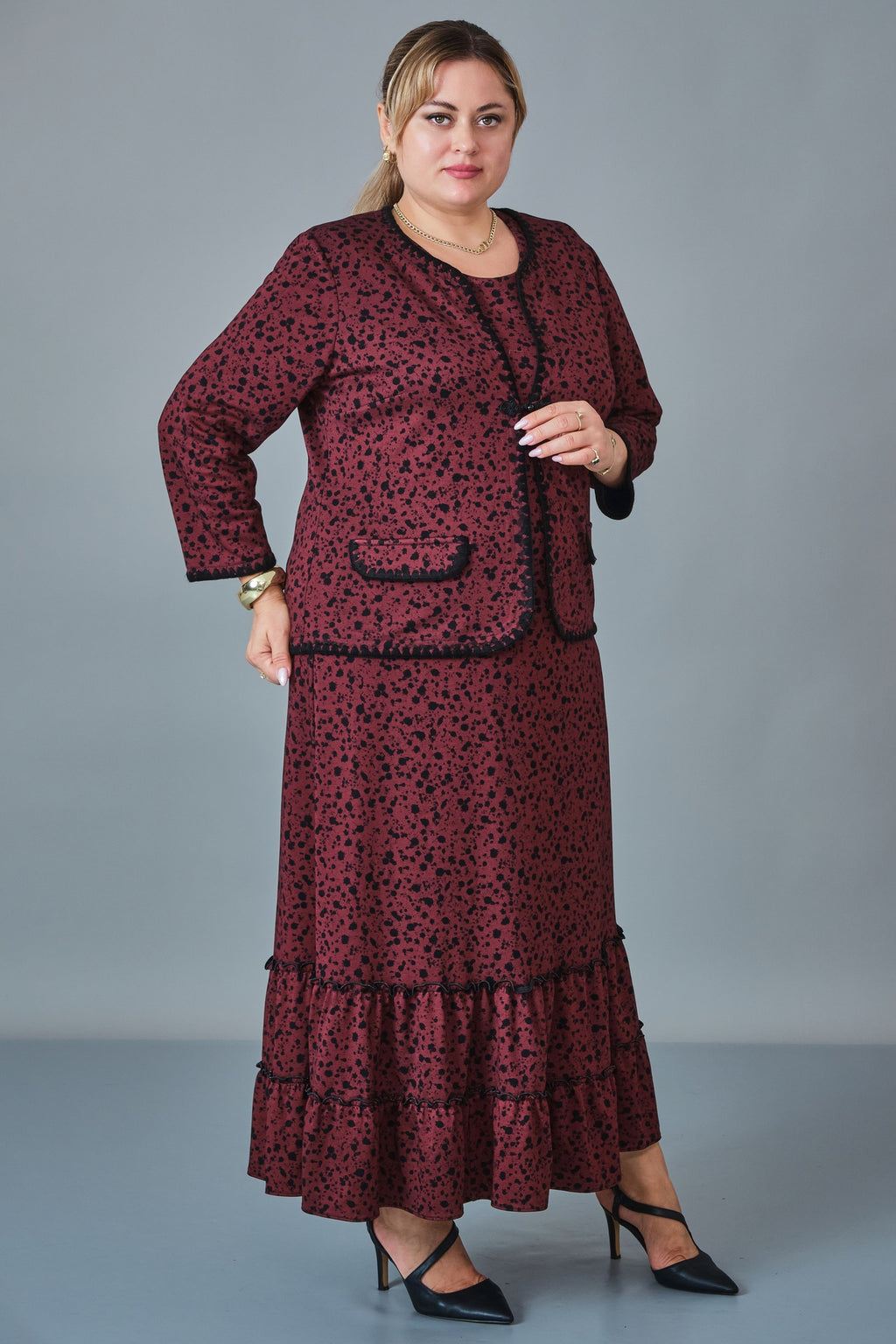 Gumanize - Plus Size Dress (GMZ2027-22-8496) - 8690200258107