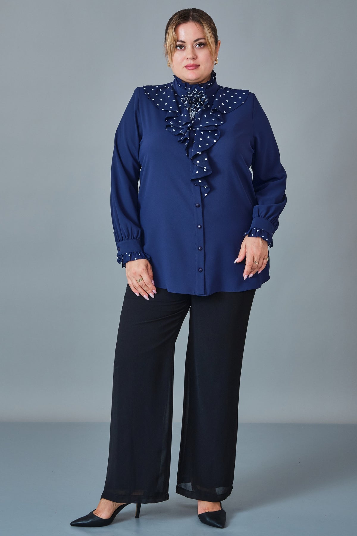 Kifayet - Plus Size Shirt (KFT27K18802) - 8690200258121