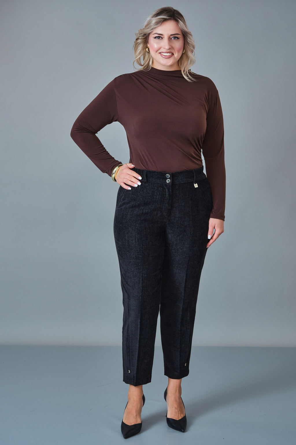 Elitline - Plus Size Trousers (ELT27K1-62-4127) - 8690200258206