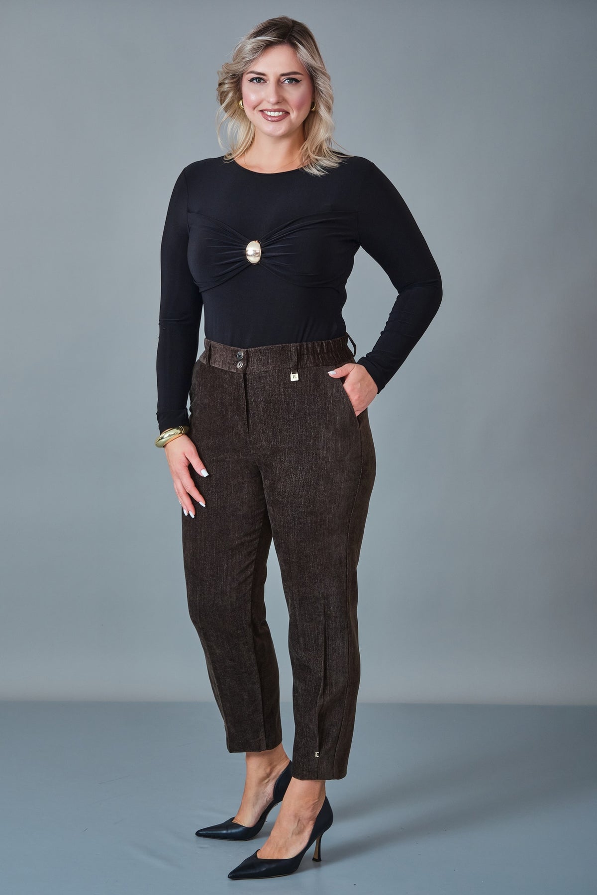 Elitline - Plus Size Trousers (ELT27K1-62-4127) - 8690200258213