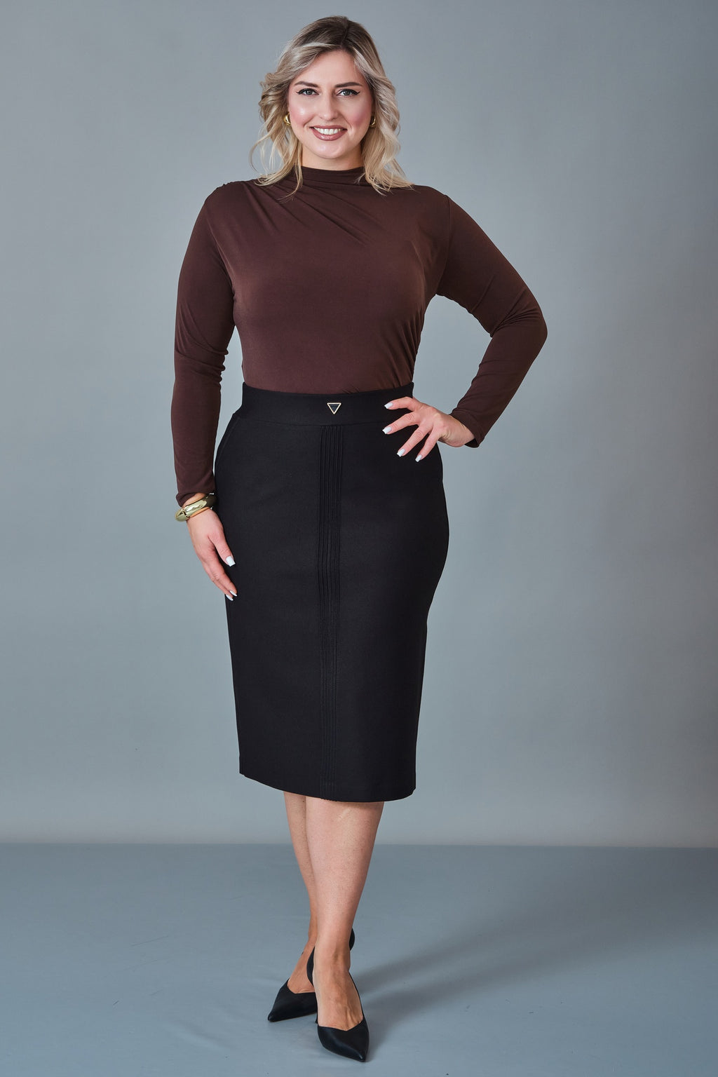 Elitline - Plus Size Skirt (ELT27K2-01-4038)