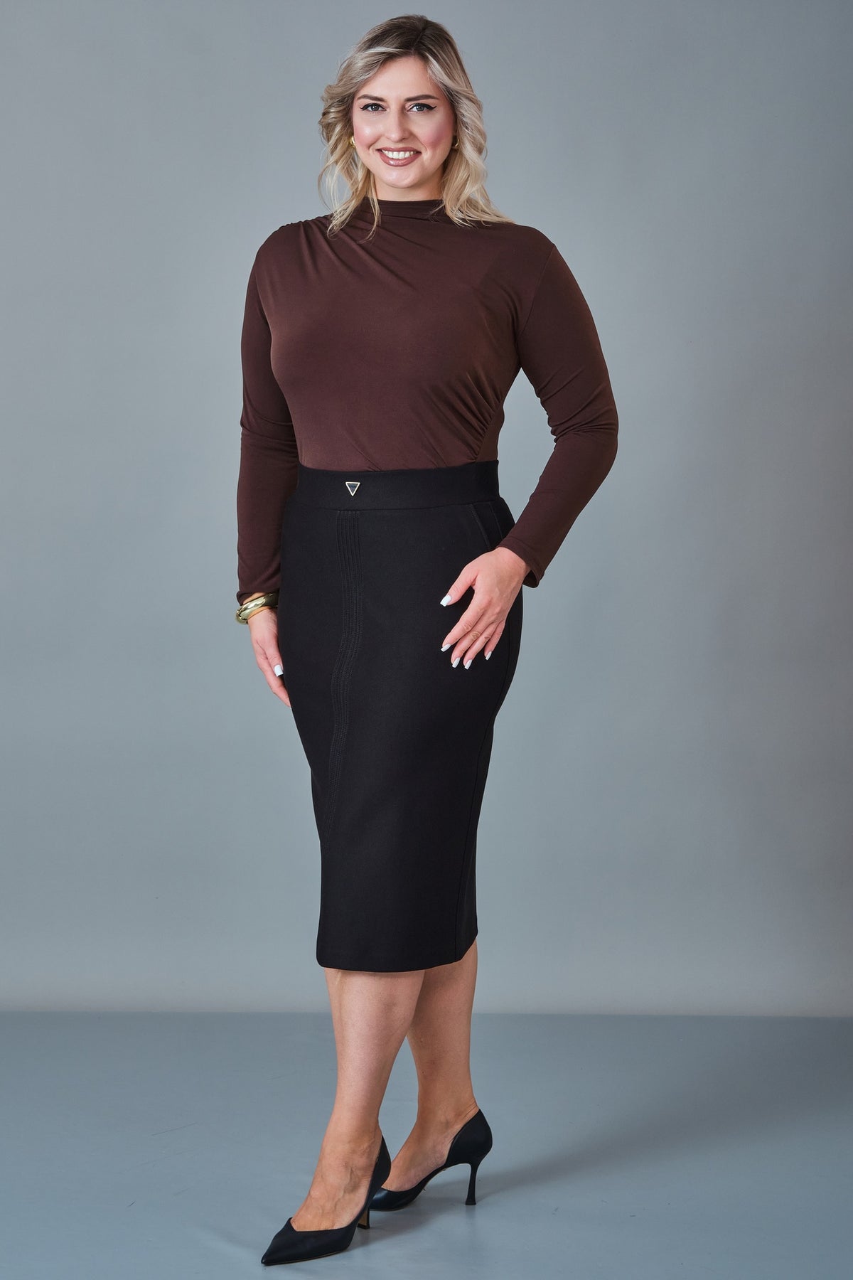 Elitline - Plus Size Skirt (ELT27K2-01-4038)