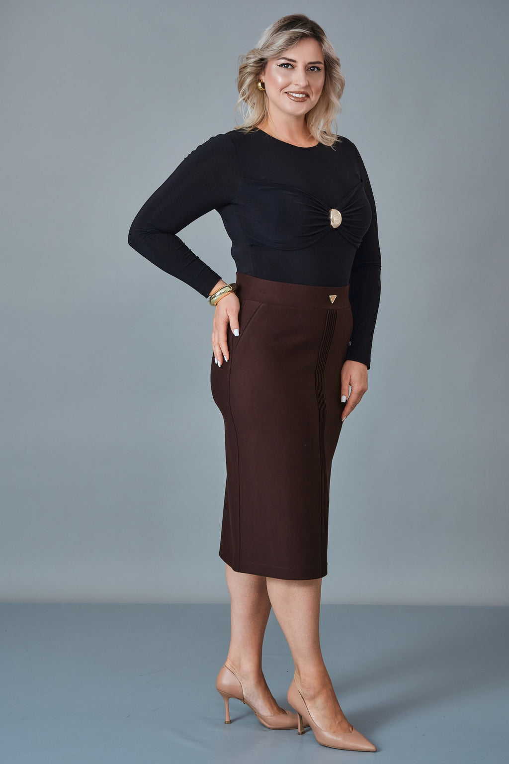 Elitline - Plus Size Skirt (ELT27K2-01-4038)