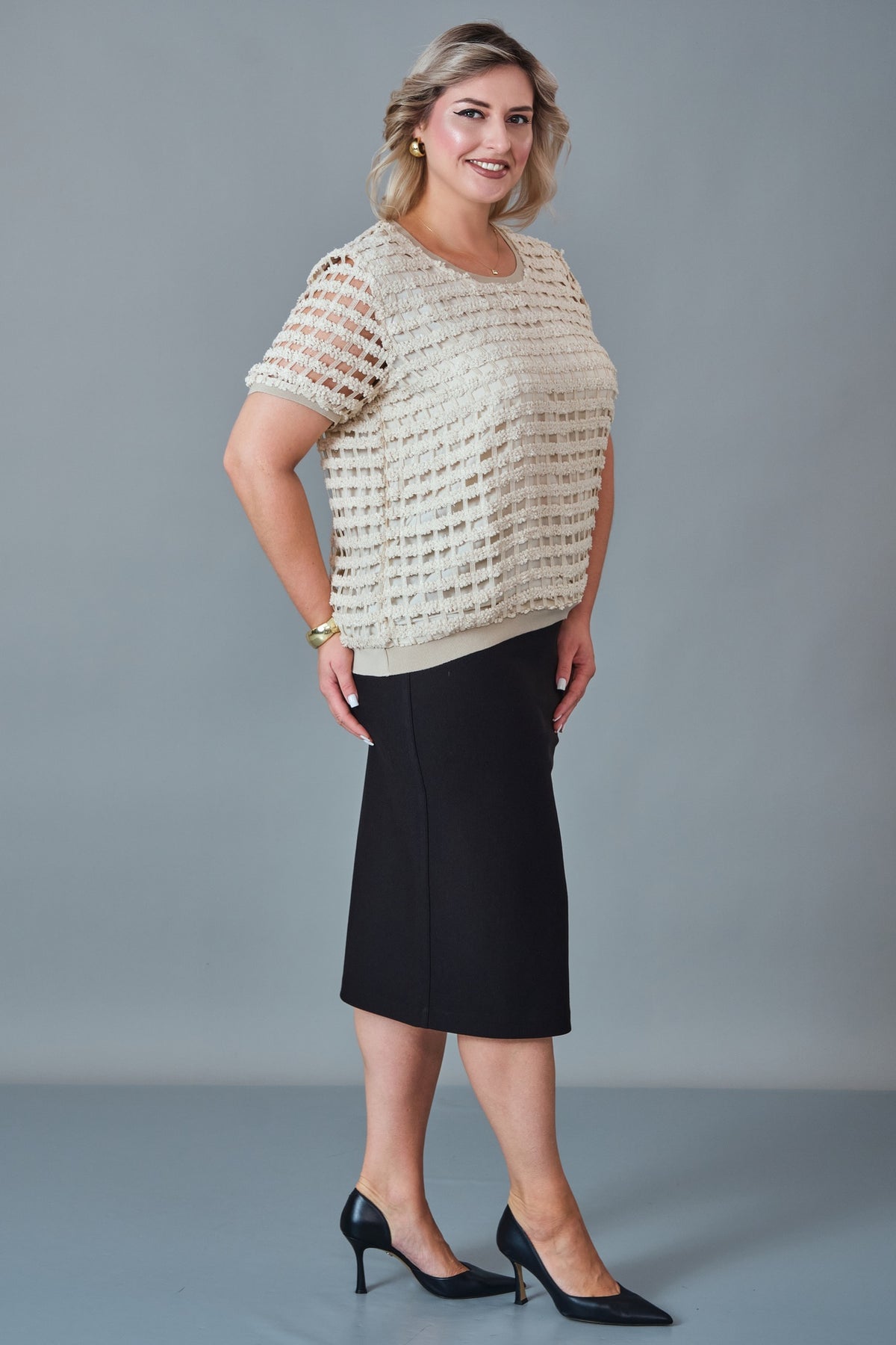 Xlife - Plus Size Blouse (XLF27K8077) - 8690200258336