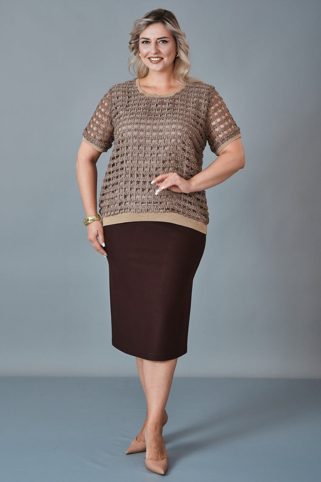 Xlife - Plus Size Blouse (XLF27K8077) - 8690200258343