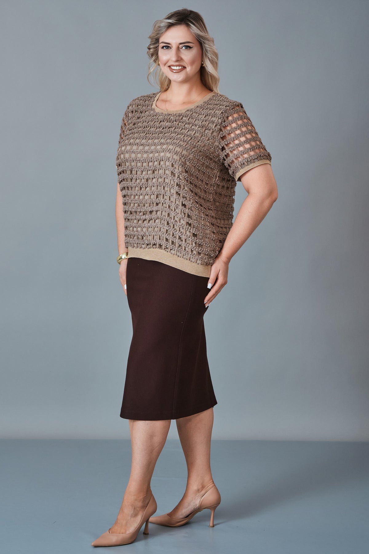 Xlife - Plus Size Blouse (XLF27K8077) - 8690200258343