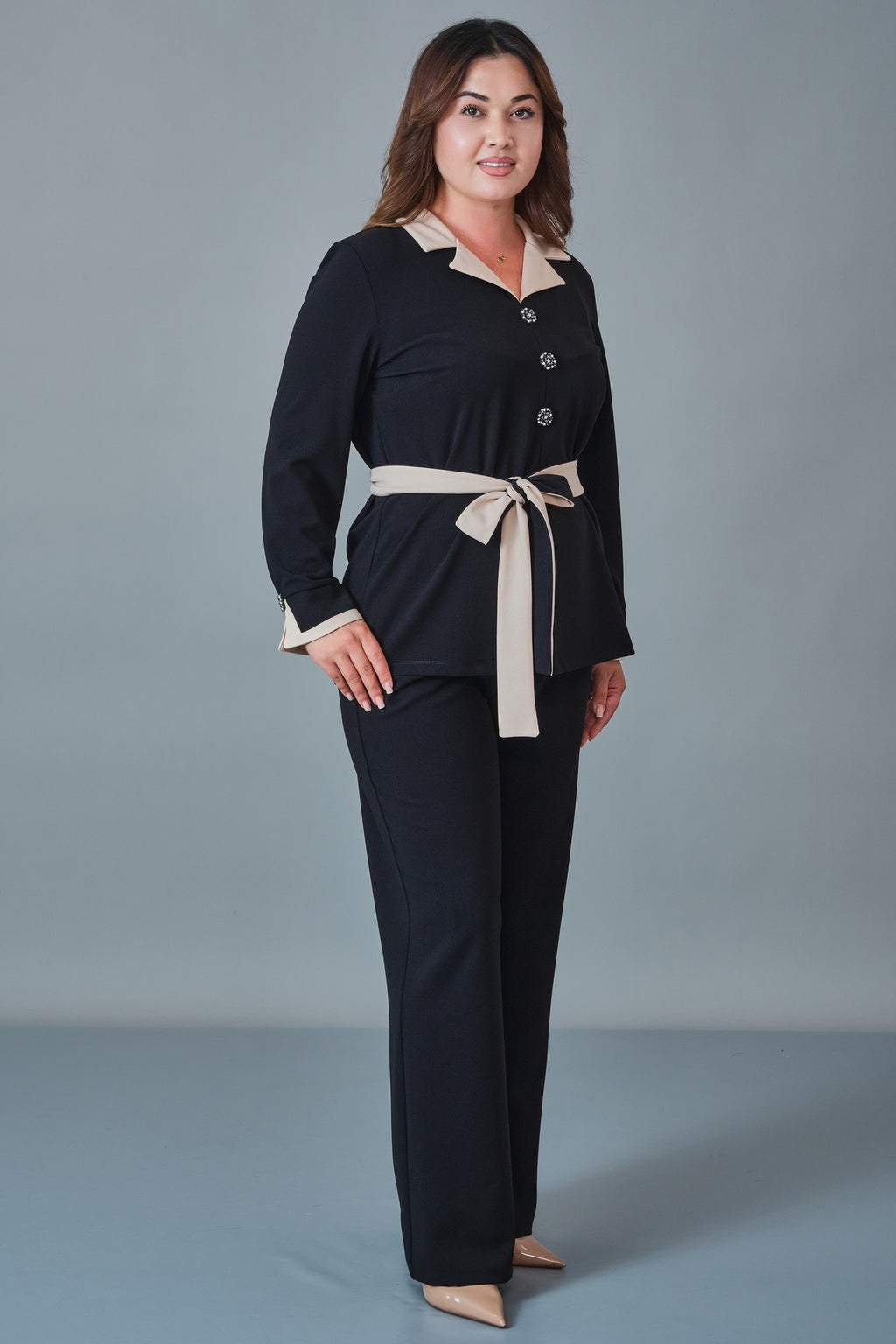 Dress Port - Plus Size Suit (DSP27K3681) - 8690200258848