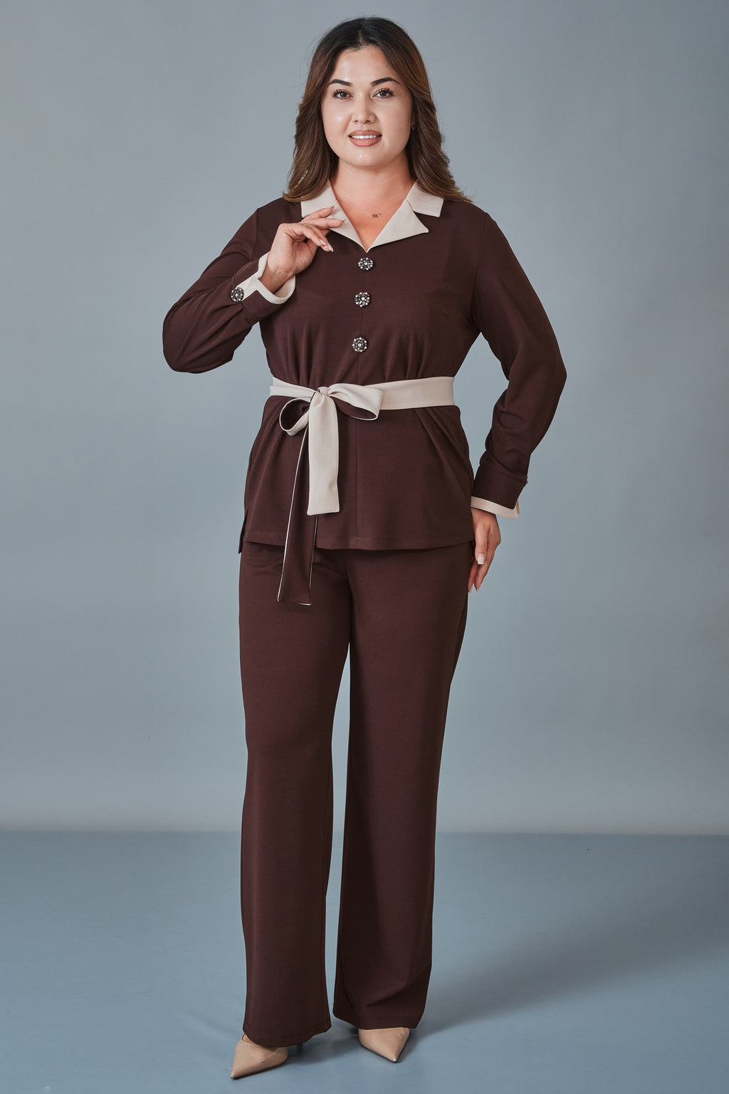 Dress Port - Plus Size Suit (DSP27K3681) - 8690200258855