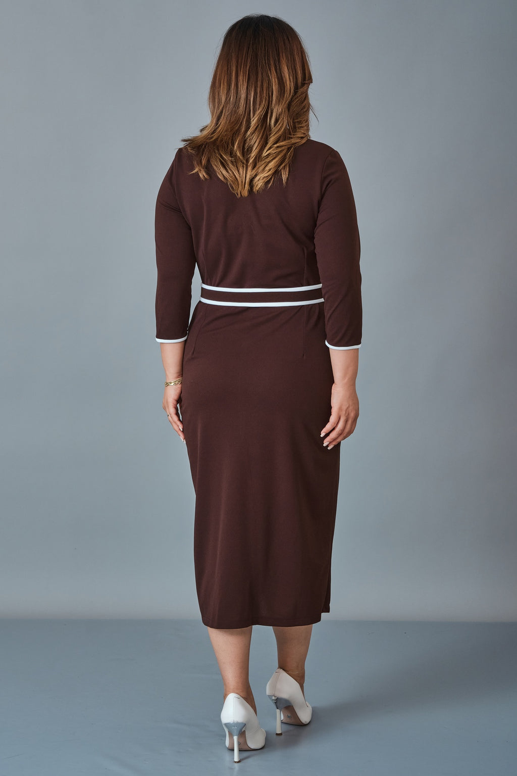 Dress Port - Plus Size Dress (DSP27K5836) - 8690200258916