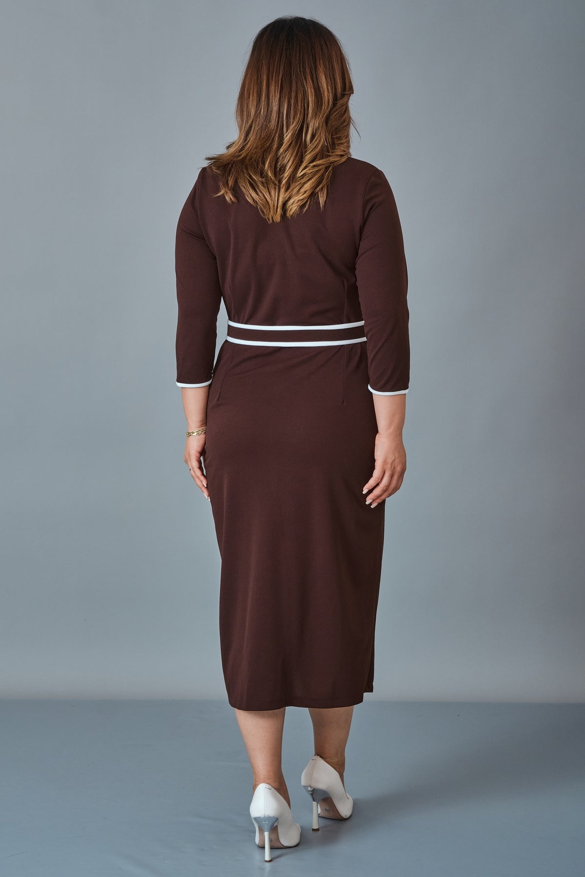Dress Port - Plus Size Dress (DSP27K5836) - 8690200258916