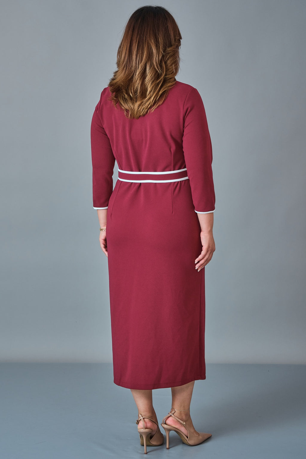 Dress Port - Plus Size Dress (DSP27K5836) - 8690200258923