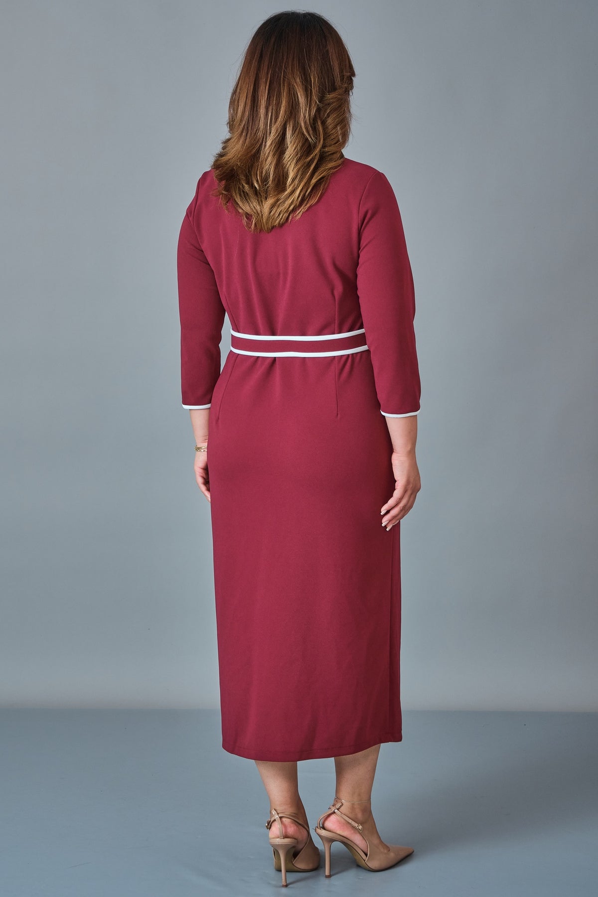 Dress Port - Plus Size Dress (DSP27K5836) - 8690200258923