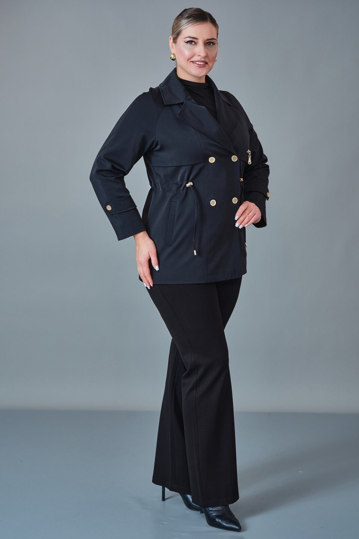 Vivaldi - Plus Size Trench Coat (VVL27K4427)