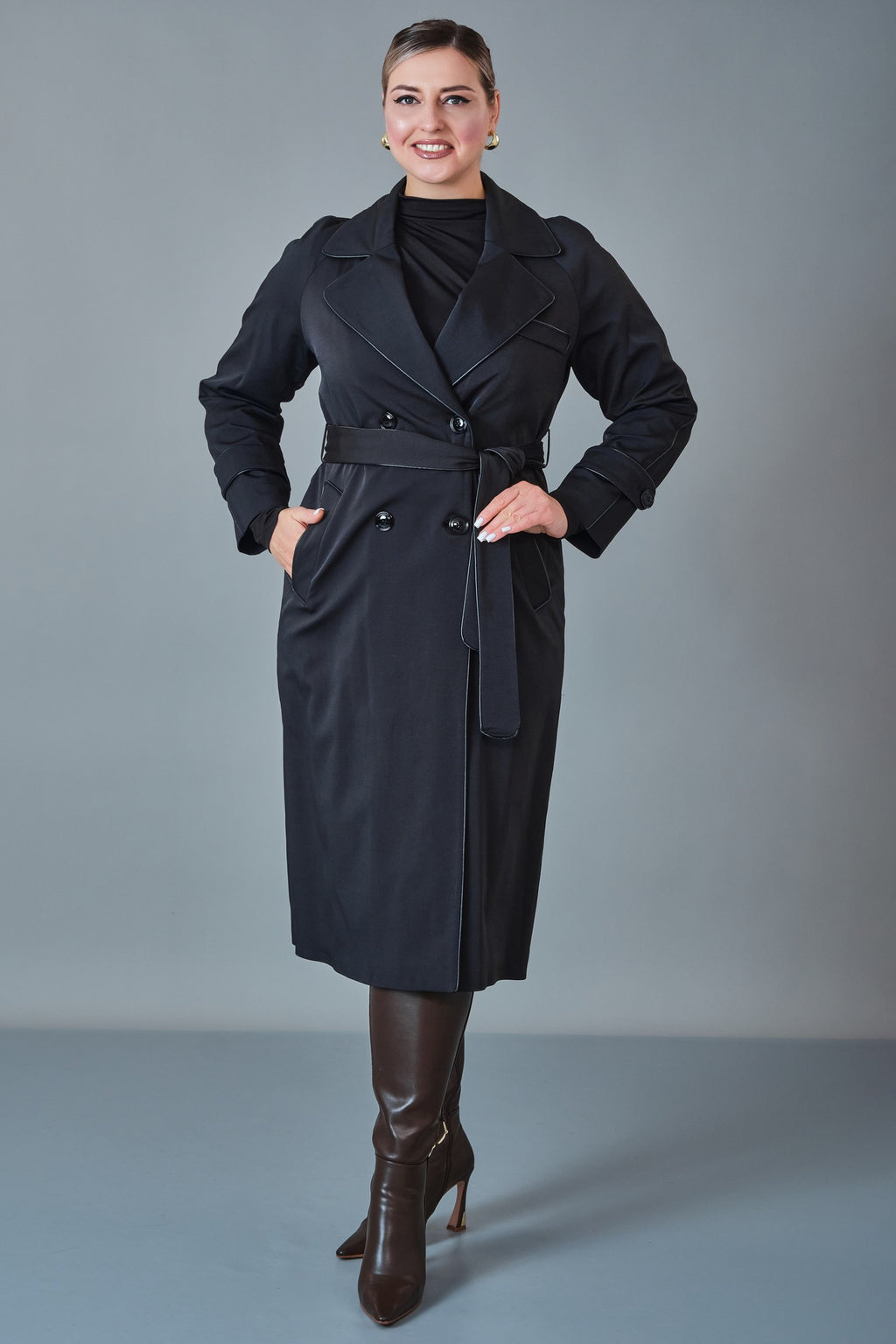 Vivaldi - Plus Size Trench Coat (VVL27K4635XL)